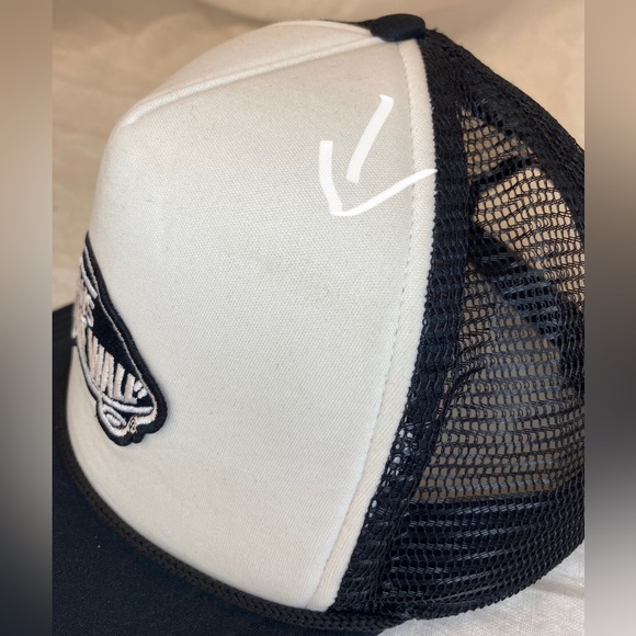Vans Classic Patch Black And White Trucker Snapback Hat - Picture 14 of 15